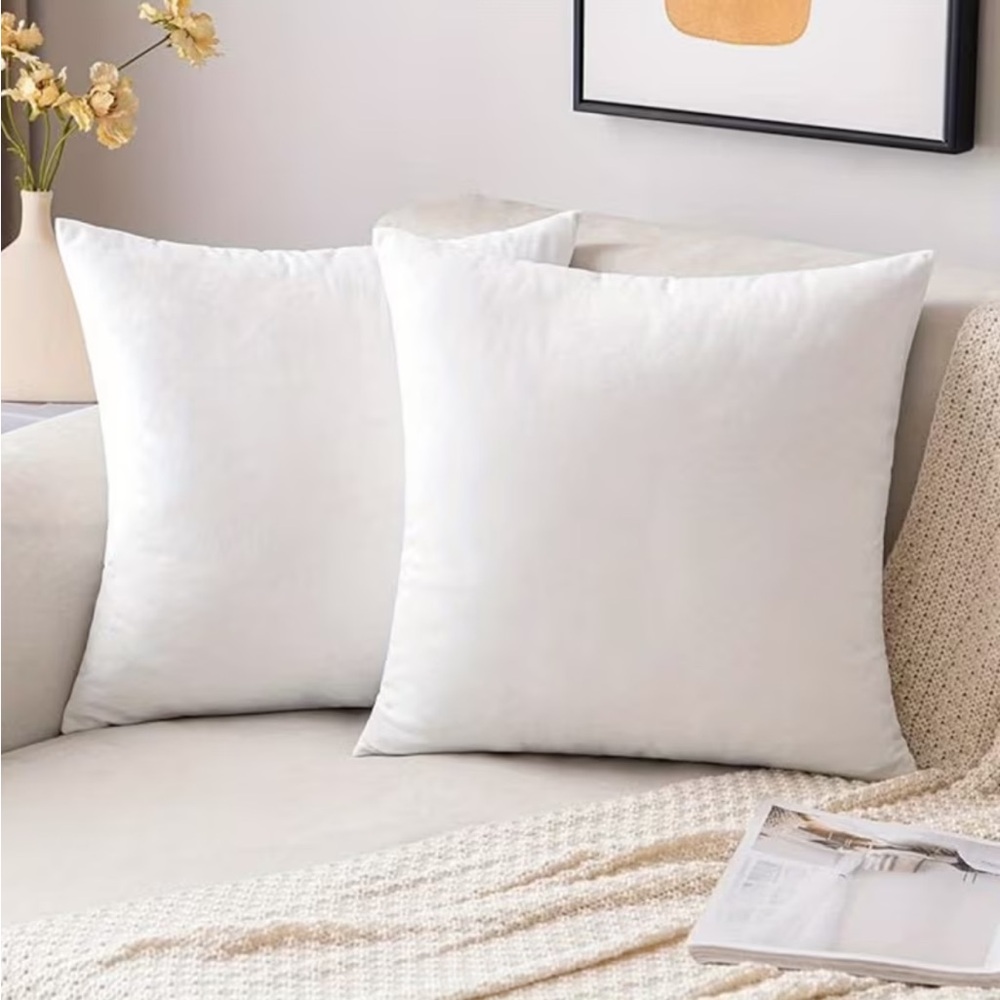 Boho Neutral Throw Pillow Covers Set | Beige Woven Farmhouse Decor - Picture 3 of 6